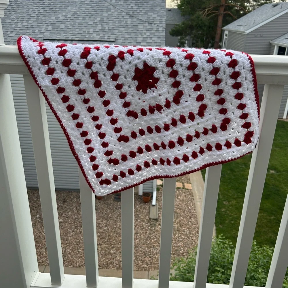 Scandinavian inspired‎ crochet baby blanket